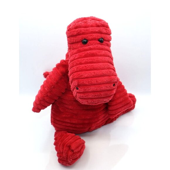 Jellycat Cordy Roy Red Dinosaur Plush Toy 15" Soft Ribbed Stuffed Animal For All - Picture 6 of 8